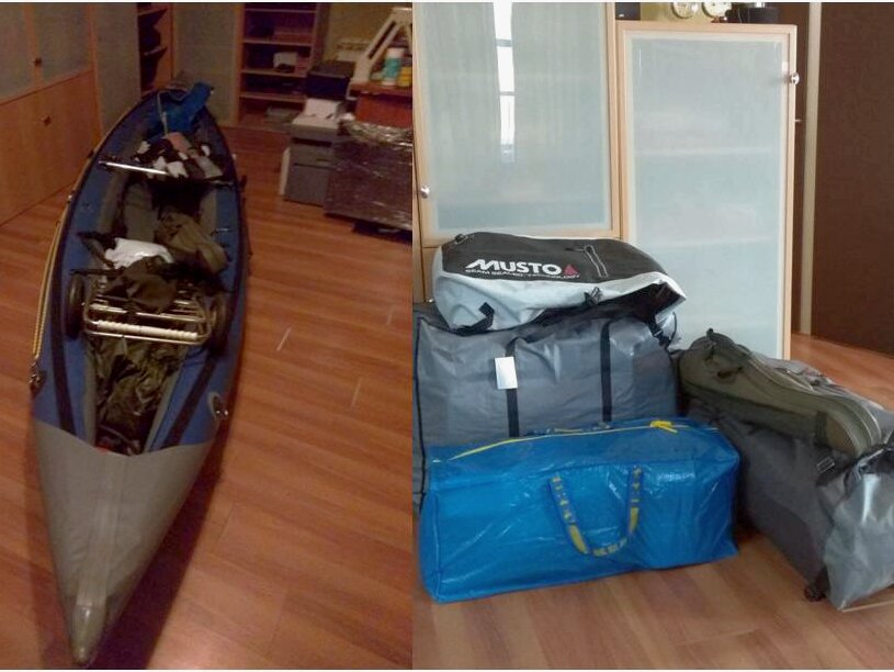 Шуя 2 -хороший компромисс. Мои баулы перед походом.