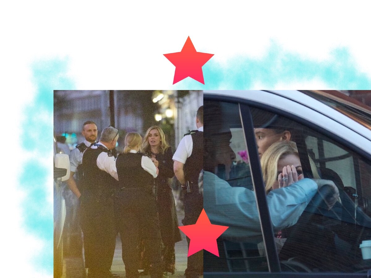 фото с ночного места преступления с потрясенной Кэтрин Дженкинс