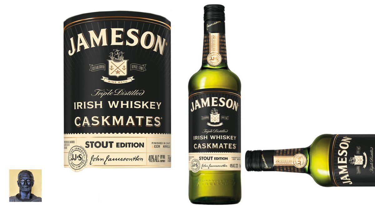 Black irish whiskey with stout