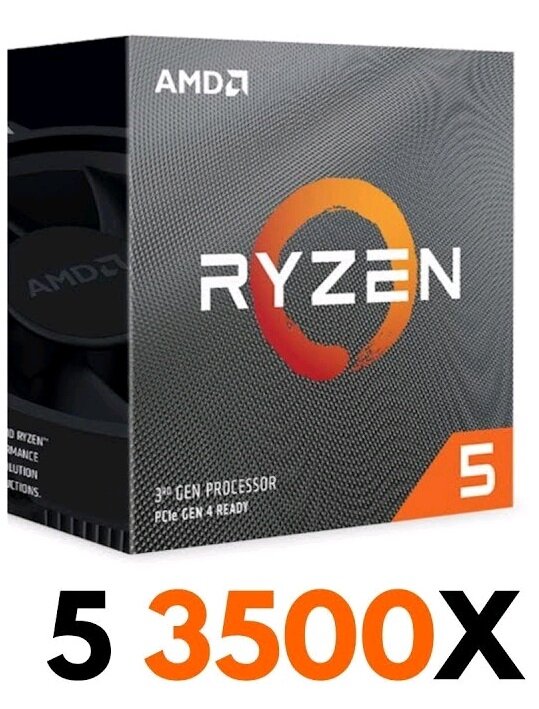 AMD Ryzen 5 3500x с отличным кулером в комплекте