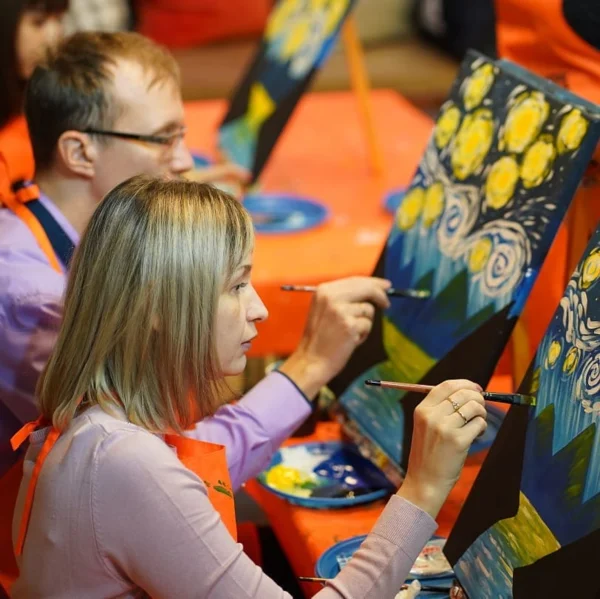 Мы с Колей создаем шедевры