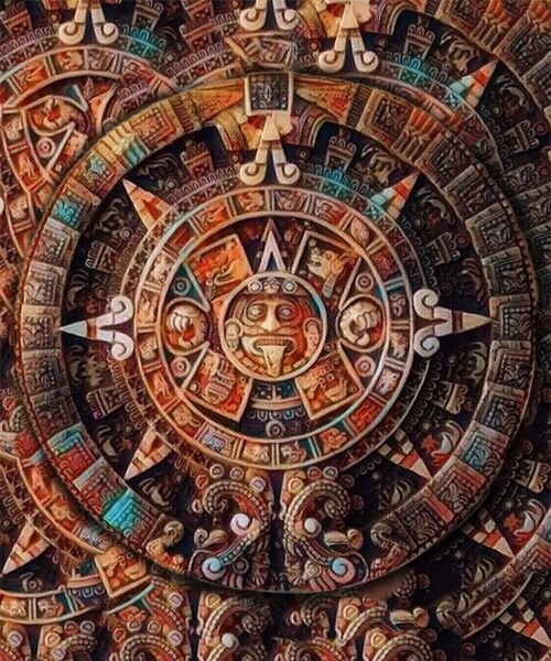 Камень солнца . Да, это Солнце показывает язык. Чувствуете его любовь?