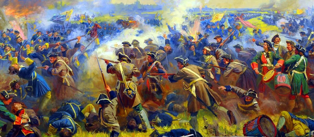 Победа русского войска над шведским. Полтавская битва 1709. Полтавская битва (1709 год).