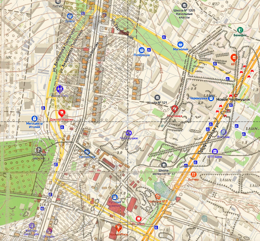 Видим глиняные карьеры на месте метро «Новые Черемушки»