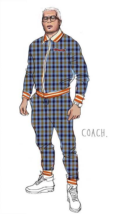 Набросок дизайна костюма, сделанный Майклом Уилкинсоном. Фото: hollywoodreporter.com