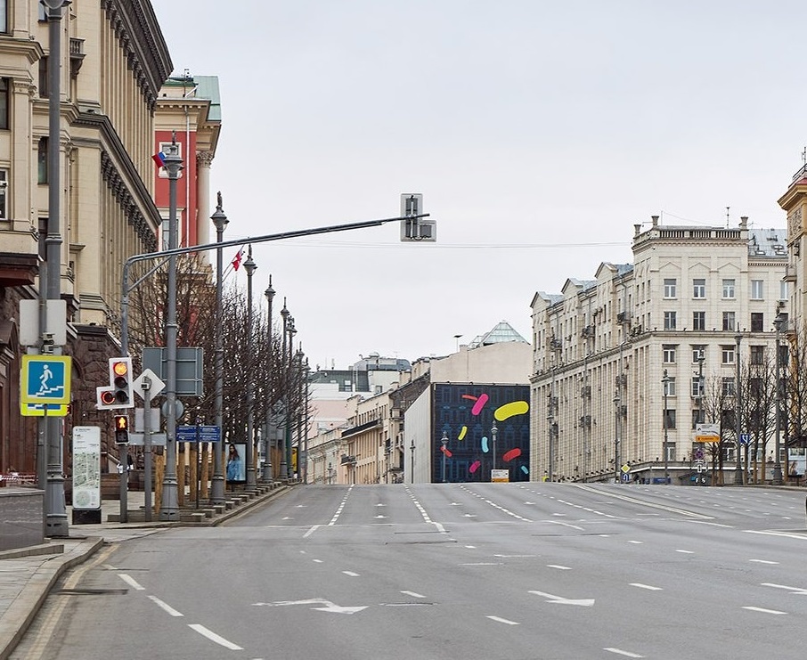 Москва опустела. Фото из открытых источников