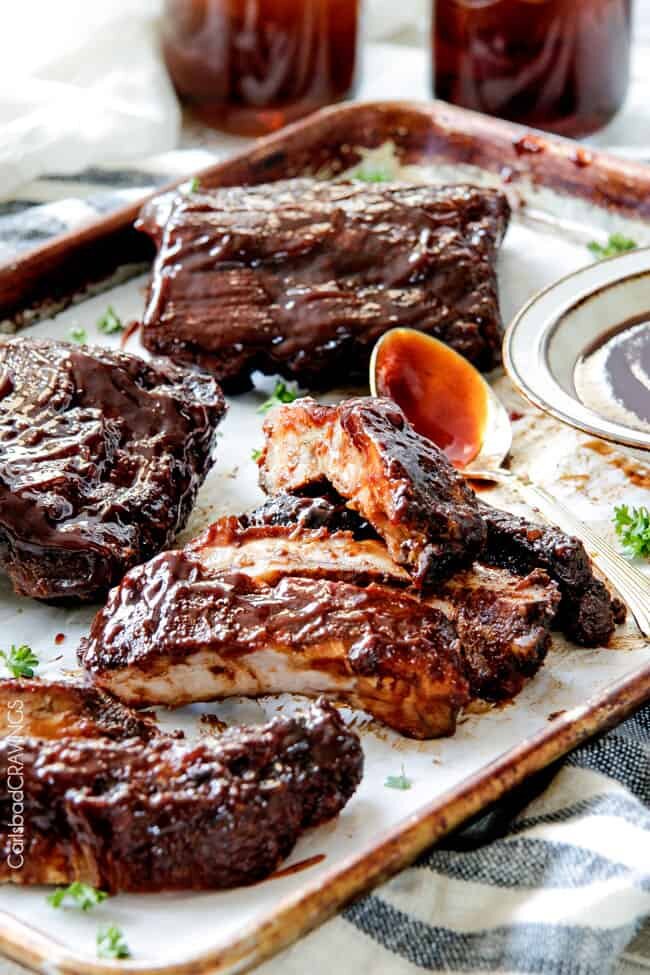 ребра в соусе барбекью