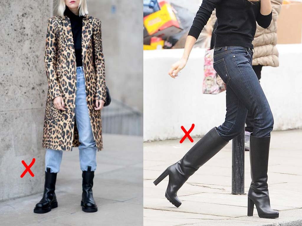 Первый образ модный, второй устаревший, но оба они не стильные. 