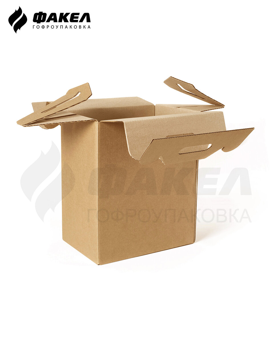 Коробка "чемоданчик" с прорубной ручкой