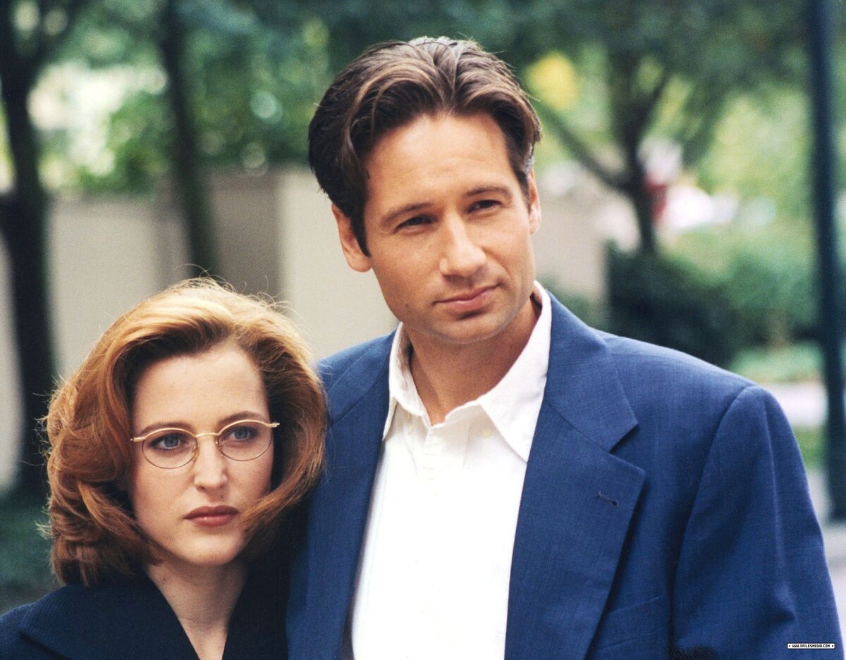 Джиллиан Андерсон и Дэвид Духовны