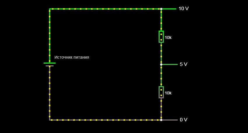 Делитель напряжения на резисторах. Расчет и принцип работы. | РОБОТИП ...