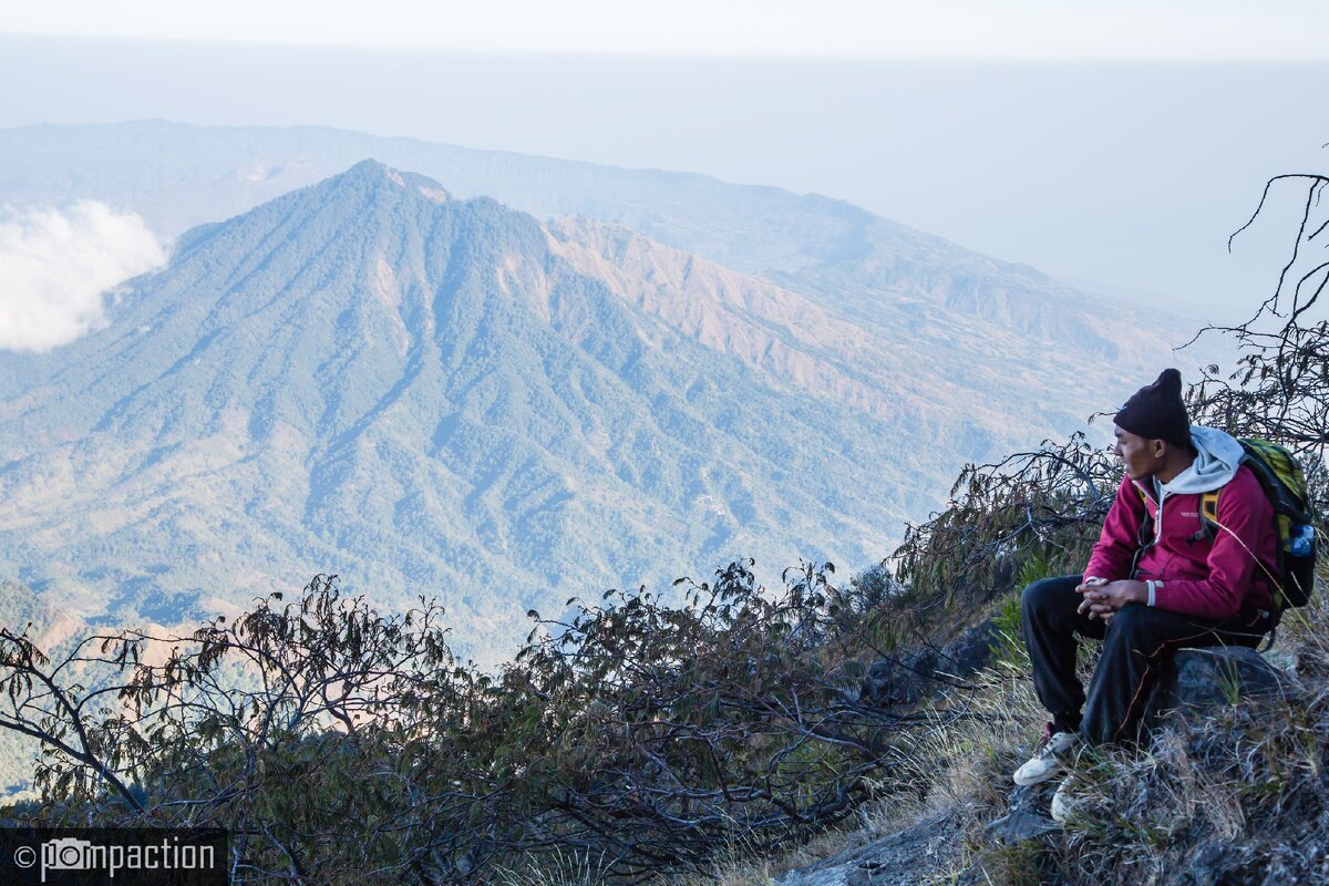 Вид на вулкан Батур. Передышка