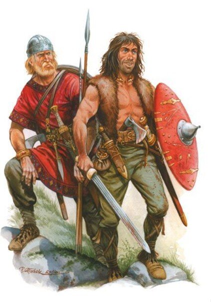 Вестготские воины, IV—V вв. н.э. Источник: http://besedka.tforums.org/viewtopic.php?t=1218, https://sun9-47.userapi.com/3vidghRiZLvAOyRWr_L-YnUvWnxvZnjGhHnMxg/8BryUfI25dg.jpg