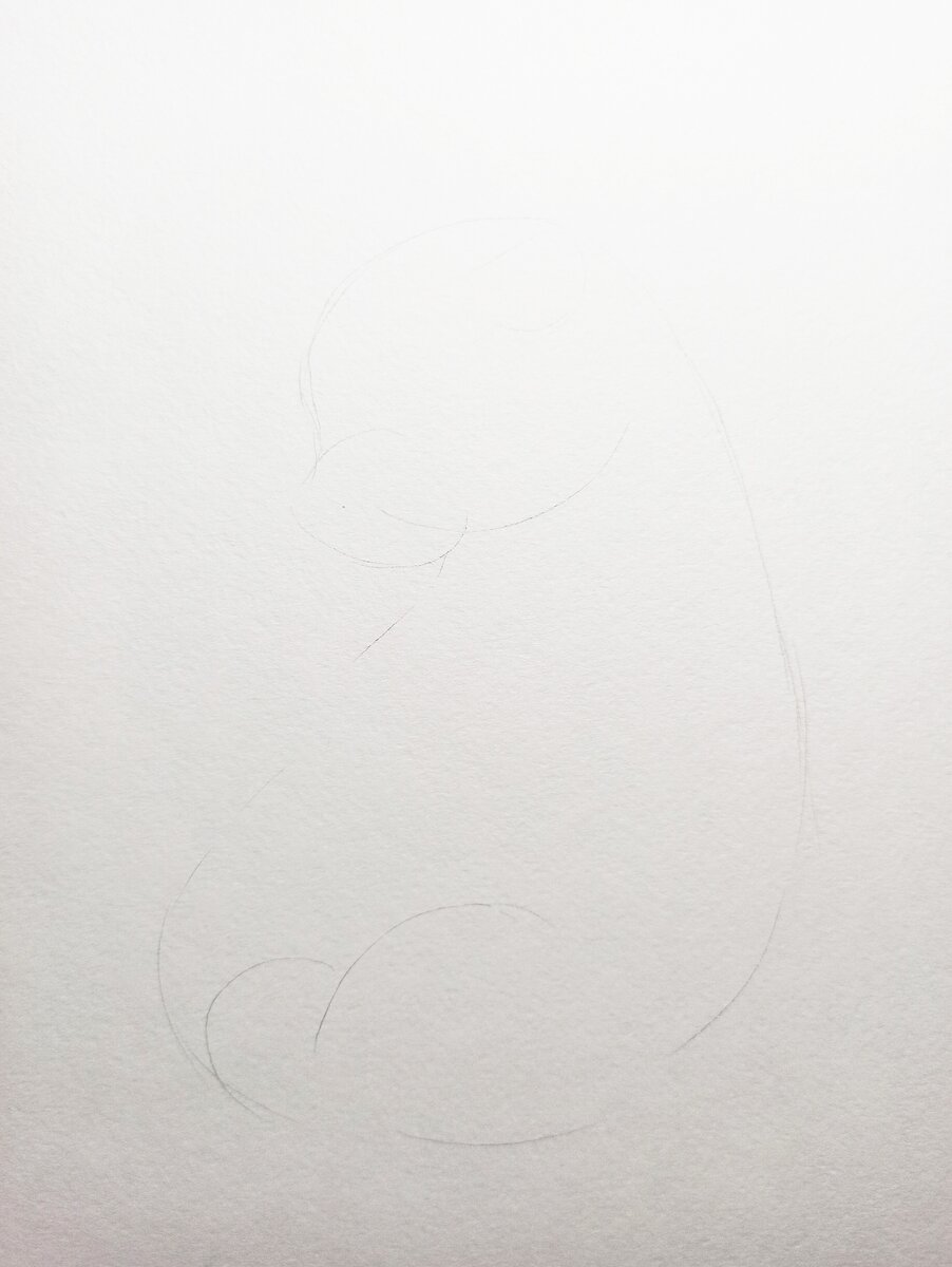  Рисунок выполнен на бумаге для пастели, она дает дополнительную фактуру. 