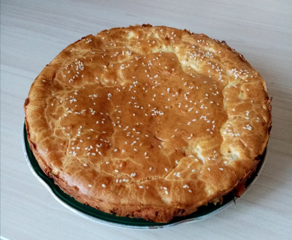 Пирог от дочери для папы и мамы. Фото автора