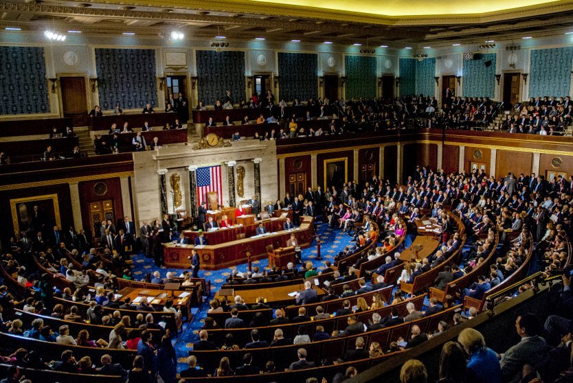 Открытие сессии Сената США в январе 2017 года / Источник: Mark Reinstein, Shutterstock