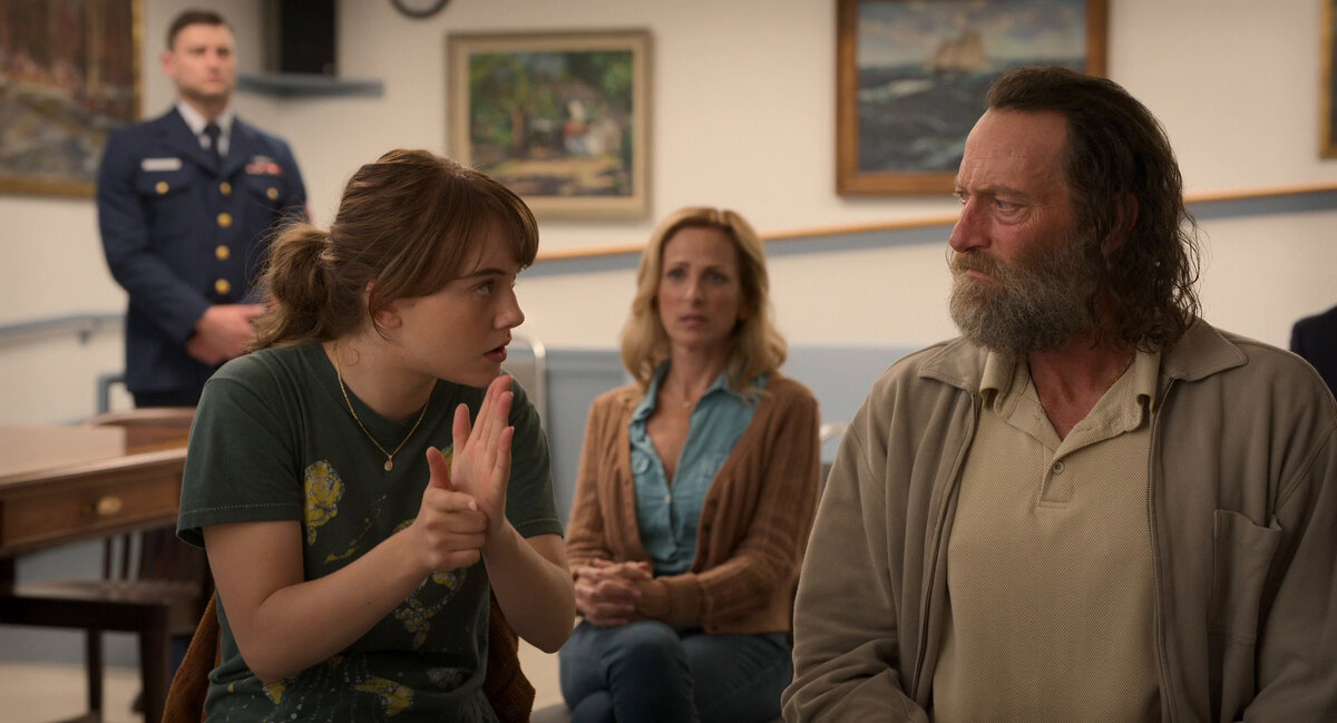 Руби и ее родители. Фото из Интернета.