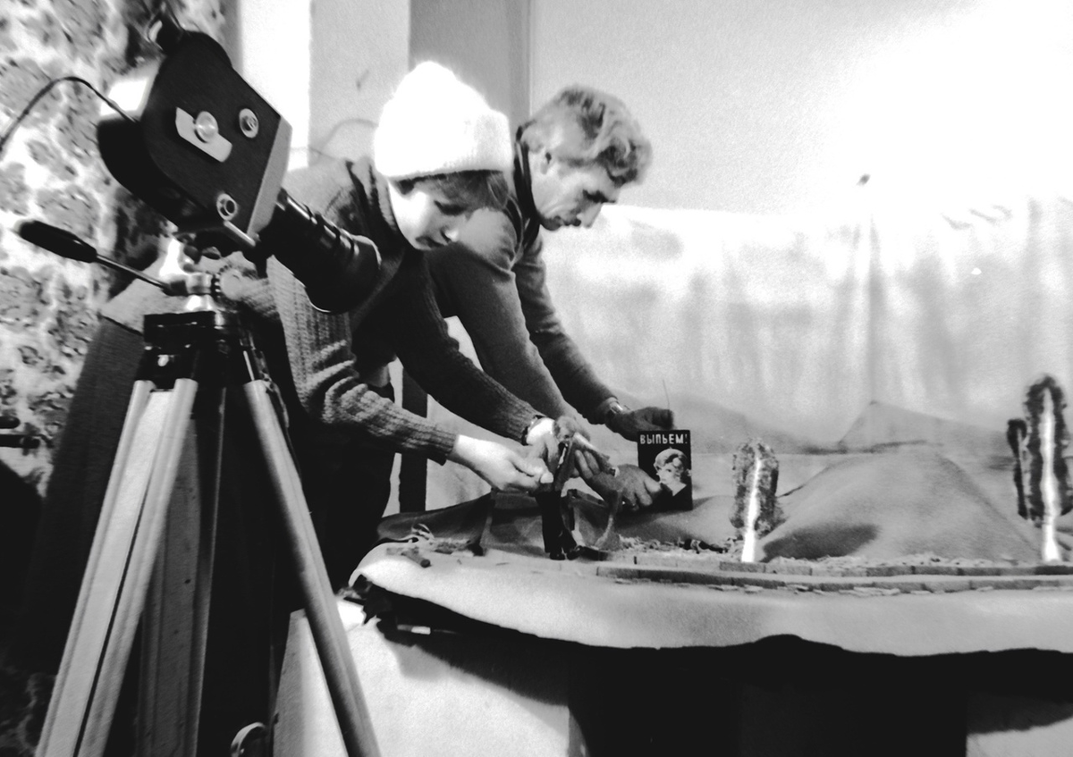 Процесс работы над мультфильмом "Тропинка"