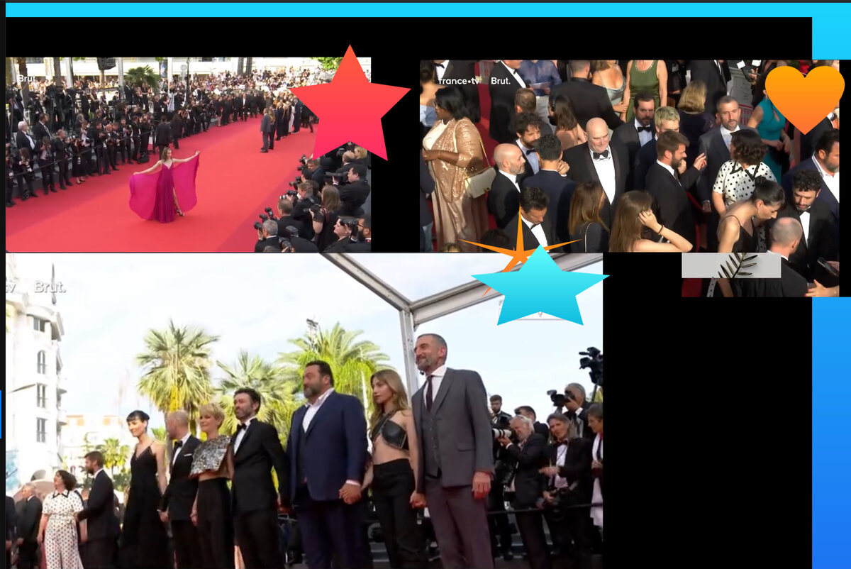 трансляция прохода вчера на кинофестиаль