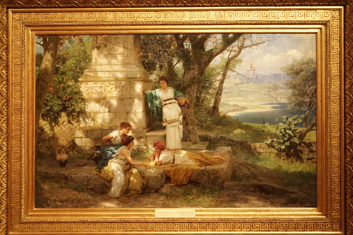 Генрих Семирадский "Игра в кости", 1899 год. Государственная Третьяковская галерея.