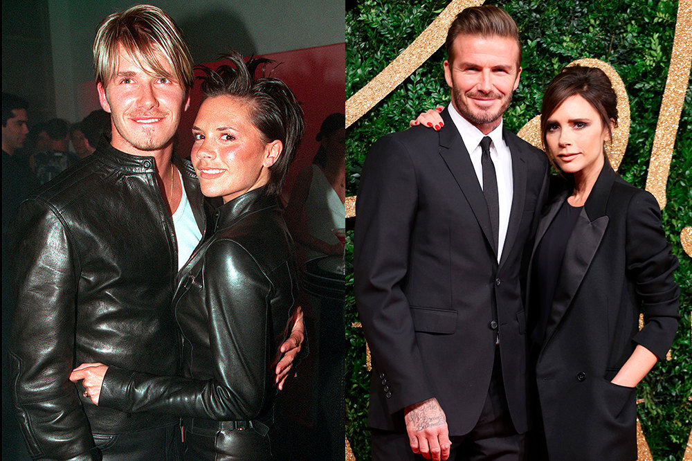    Виктория и Дэвид Бекхэм тогда и сейчас, Legion-Media, Getty-Images