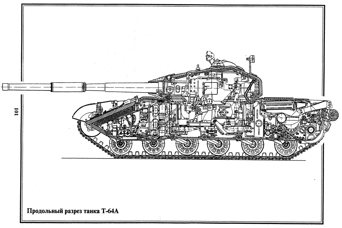 Т 64 танк чертеж