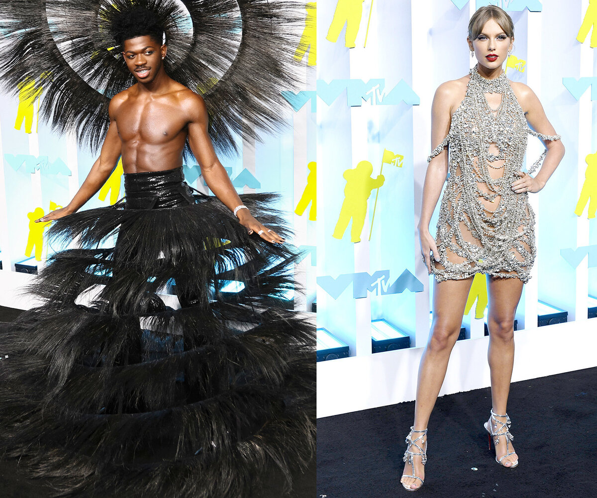     Платье-пододеяльник и крестная мать: лучшие и худшие образы звезд на премии MTV-2022