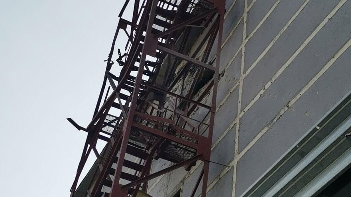    Фото последствий обстрела Запорожской АЭС, распространенное в СБ ООН © Фото : @RussiaUN/Twitter