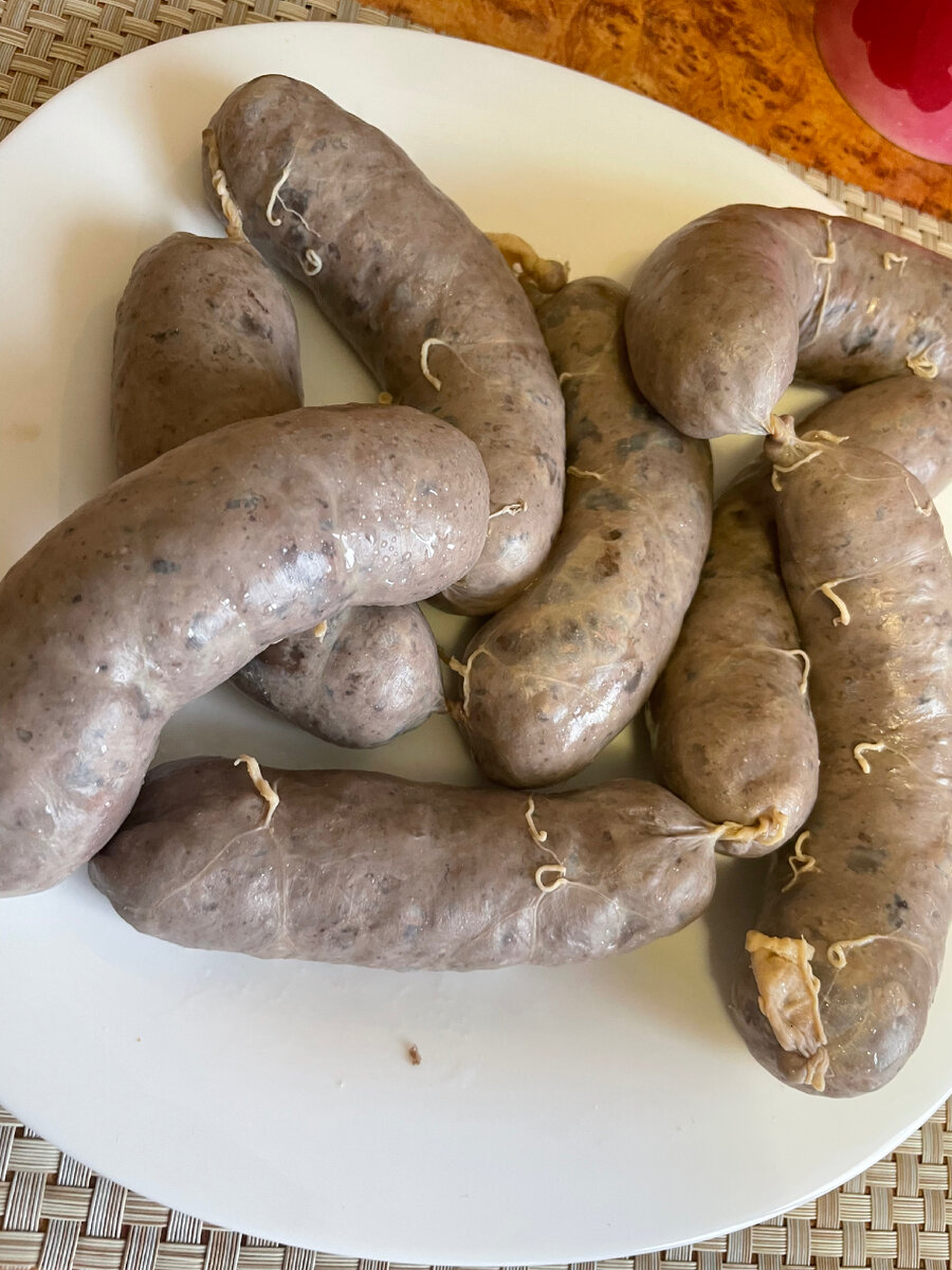 Купаты после термической обработки по методу "два кипятка"