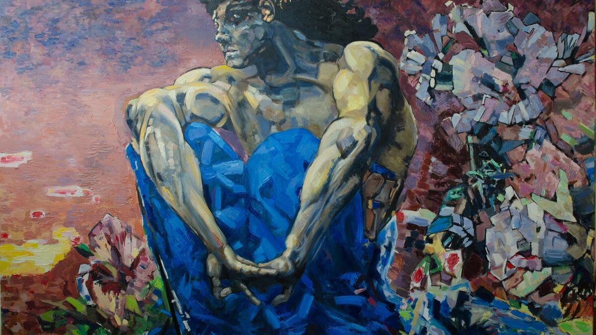 Михаил Врубель. Сидящий демон