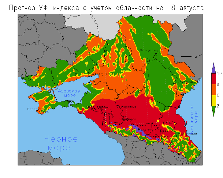 Уф индекс сегодня в аксае ростовская область