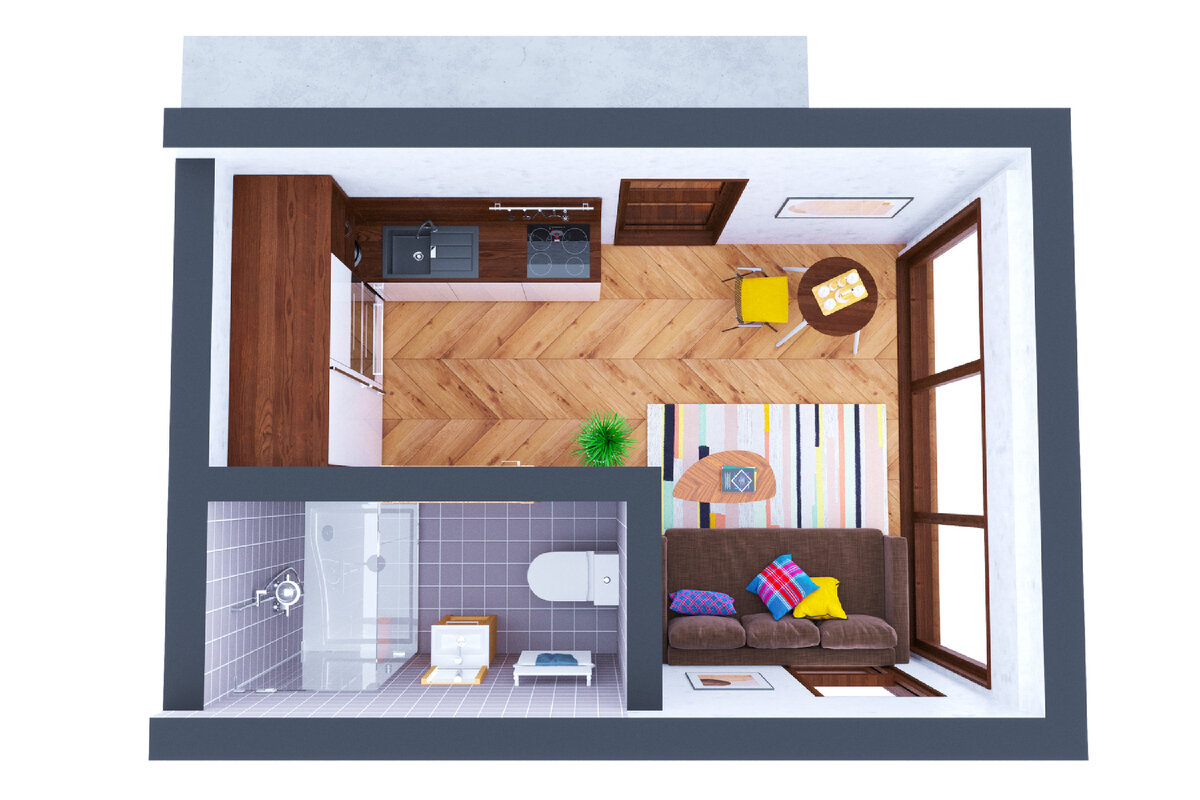 Планировка проекта Гарда от HalleHouse