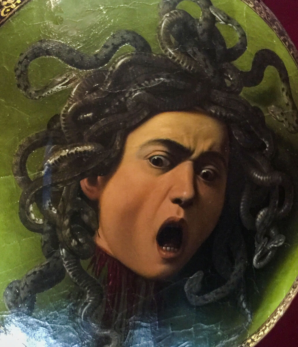 Караваджо. Медуза. Галерея Уффици