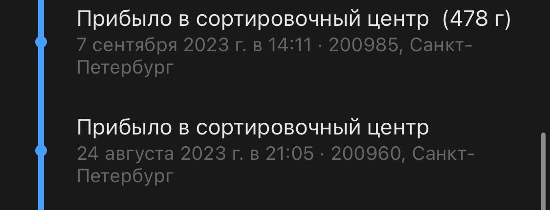    Фото: Gazeta.SPb, скриншот приложения «Почты России»