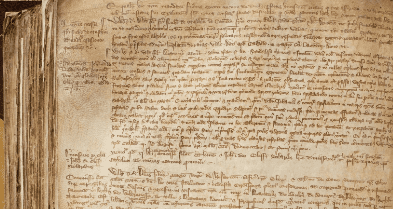 Рукопись из архива Йоркского университета / York Archbishops' Register