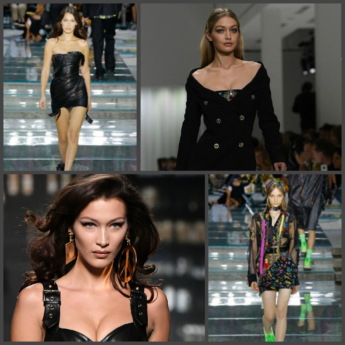 Versace. Тренд "низкий", во всяком случае, пока.                                                                              ("Низкий" тренд, это тренд, который существует наравне с основным или "высоким" трендом. Является его альтернативой и дополнением, но представлен в меньшем объеме, чем "высокий. Считать, что "низкий" тренд отменяет или противоречит "высокому" неверно, они существуют немного параллельно. Дополняют и оттеняют друг друга, предоставляют больший выбор. Как пример: "высокий" тренд - клетка и принты, "низкий тренд" - глубокие базовые цвета. 