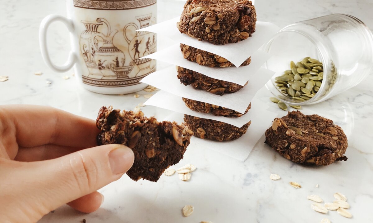 Очень ароматное овсяное печенье