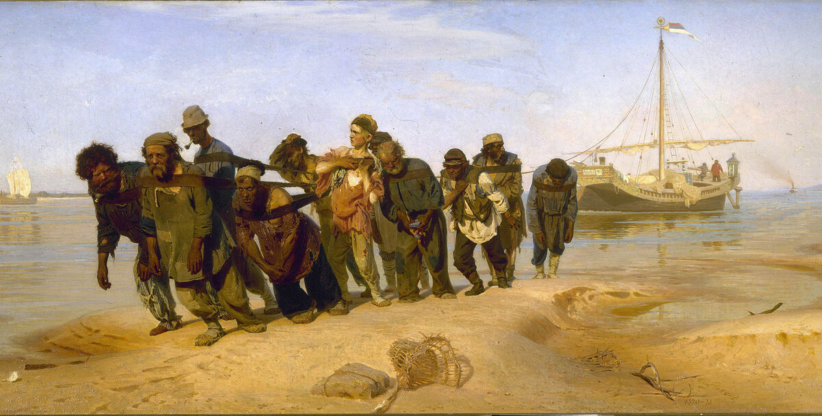 Илья Репин, «Бурлаки на Волге», 1872—1873 год
