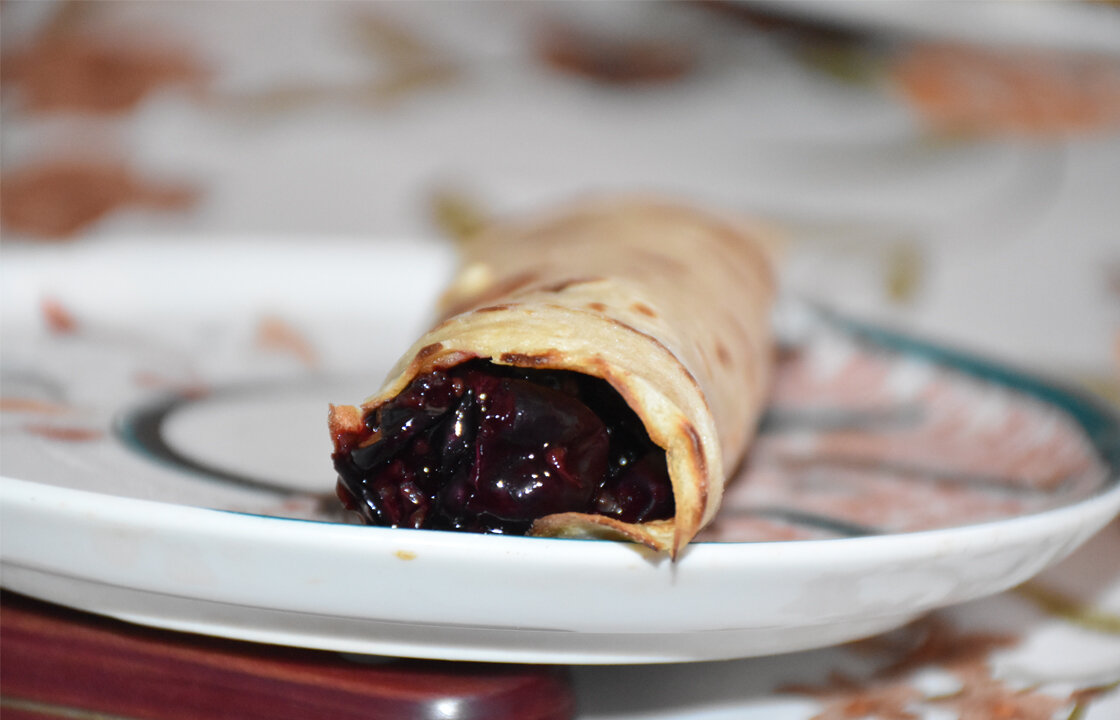 Диетическая ягодная начинка для блинов