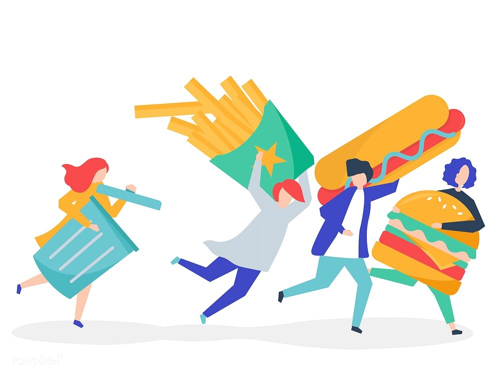 Мусорная еда - наш враг номер один. Источник картинки: rawpixel.com