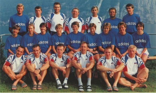 На чемпионате мира 1997 года в австрийском Рамзау. Фото flgr.ru
