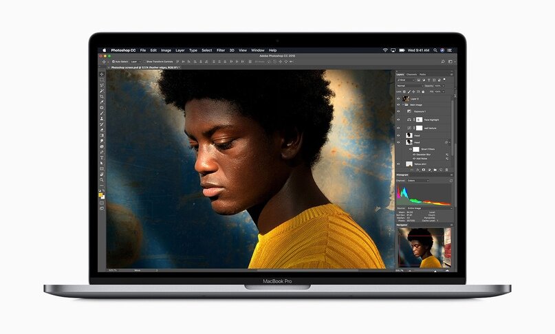 MacBook Pro обеспечивает в два раза более высокую производительность при работе с профессиональными приложениями.