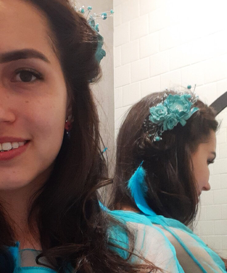 Заколка на выпускной