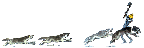 Дровосек взмахнул остро отточенным топором – и голова волка отлетела