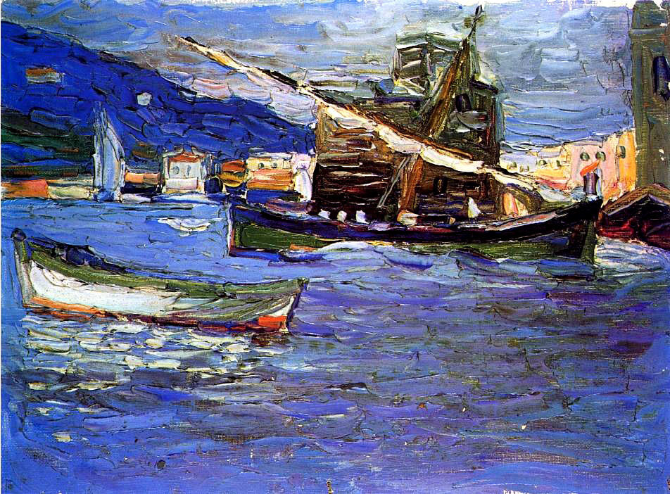 Картины Василия Кандинского с лодками в период 1902-1905