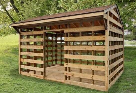 Беседка поддоны 