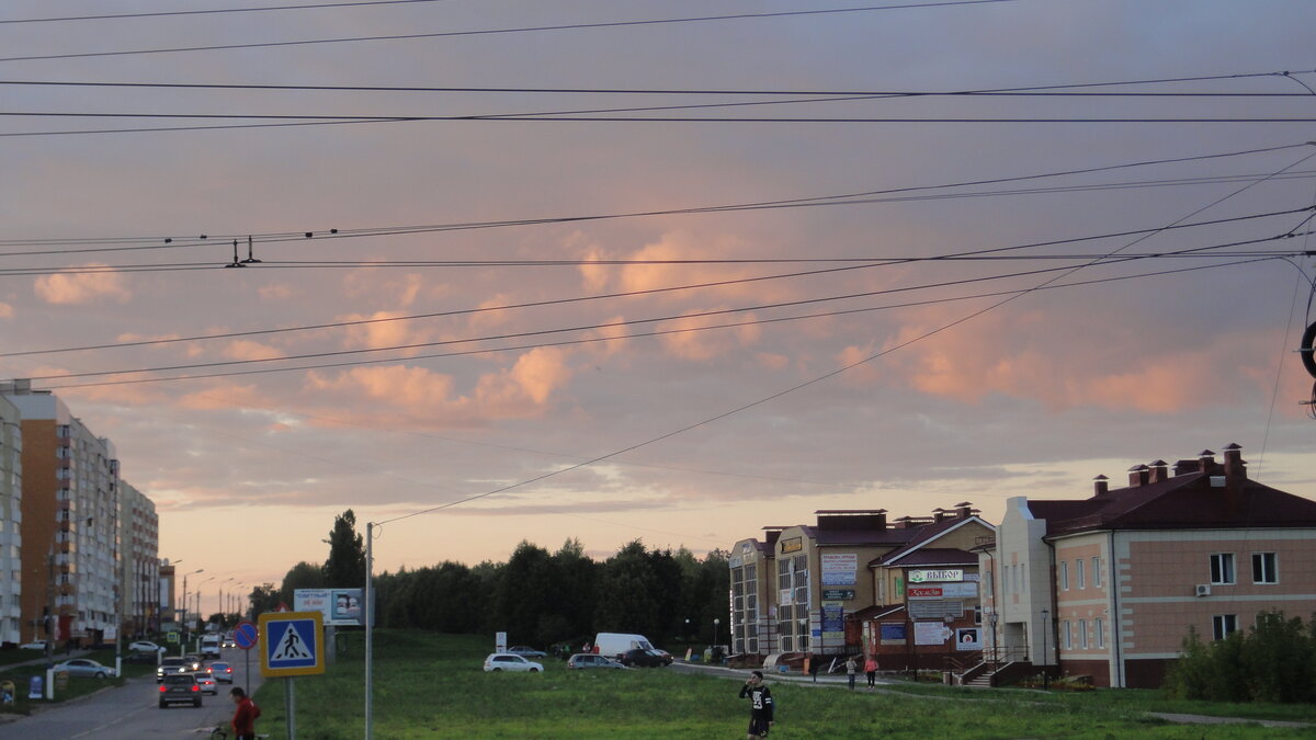 Прекрасные закаты города.