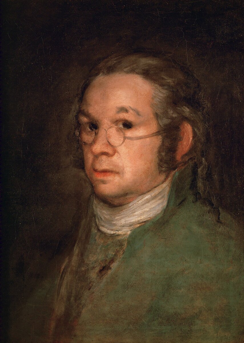 Автопортрет в очках", 1801, Франция, Кастр, Музей Гойи