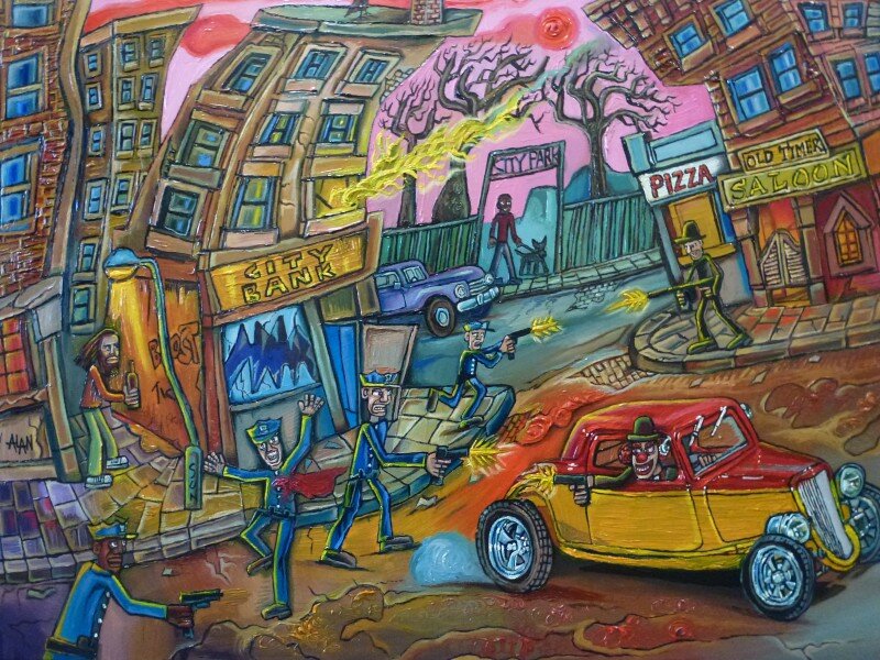 "Первое ограбление" (Alan Streets, фото с сайта alanstreets.net)