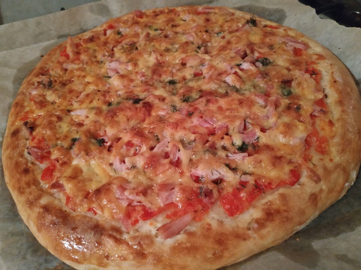 Пицца с курицей